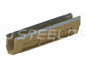 Лоток водоотводный полимербетонный SteePro PB DN100 H210
