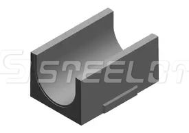 Бетонные водоотводные лотки SteePlus DN500 с уклоном 0,5%